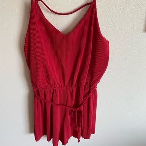 Red romper